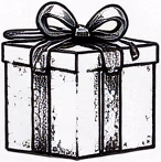 Gezeichnetes Geschenkpaket
